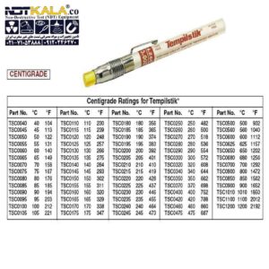 گچ حرارتی جوشکاری برند تمپلستیک Tempilstik