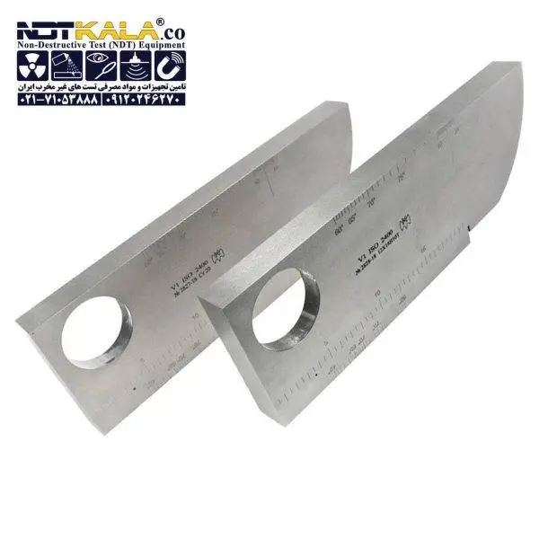 قیمت تست بلوک کالیبراسیون فولاد ضد زنگ ارزانUltrasonic Calibration Block V1