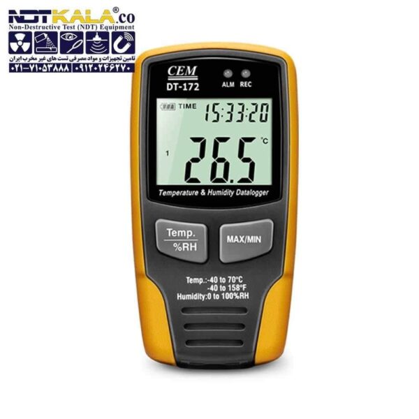 قیمت خرید ارزان دیتالاگر دیجیتال دما و رطوبت CEM DT-172TK
